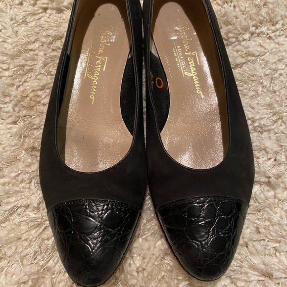 Salvatore Ferragamo black flats size 9 - Vintage - Picture 10 of 12